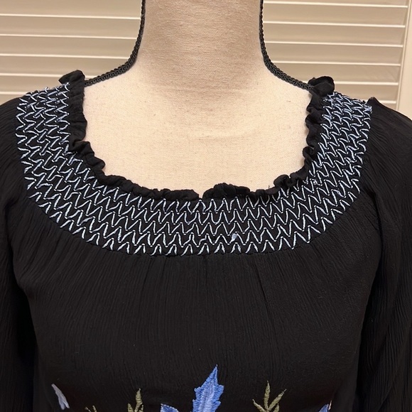 37. Willow & Clay Black Embroidered Dress - Picture 3 of 16